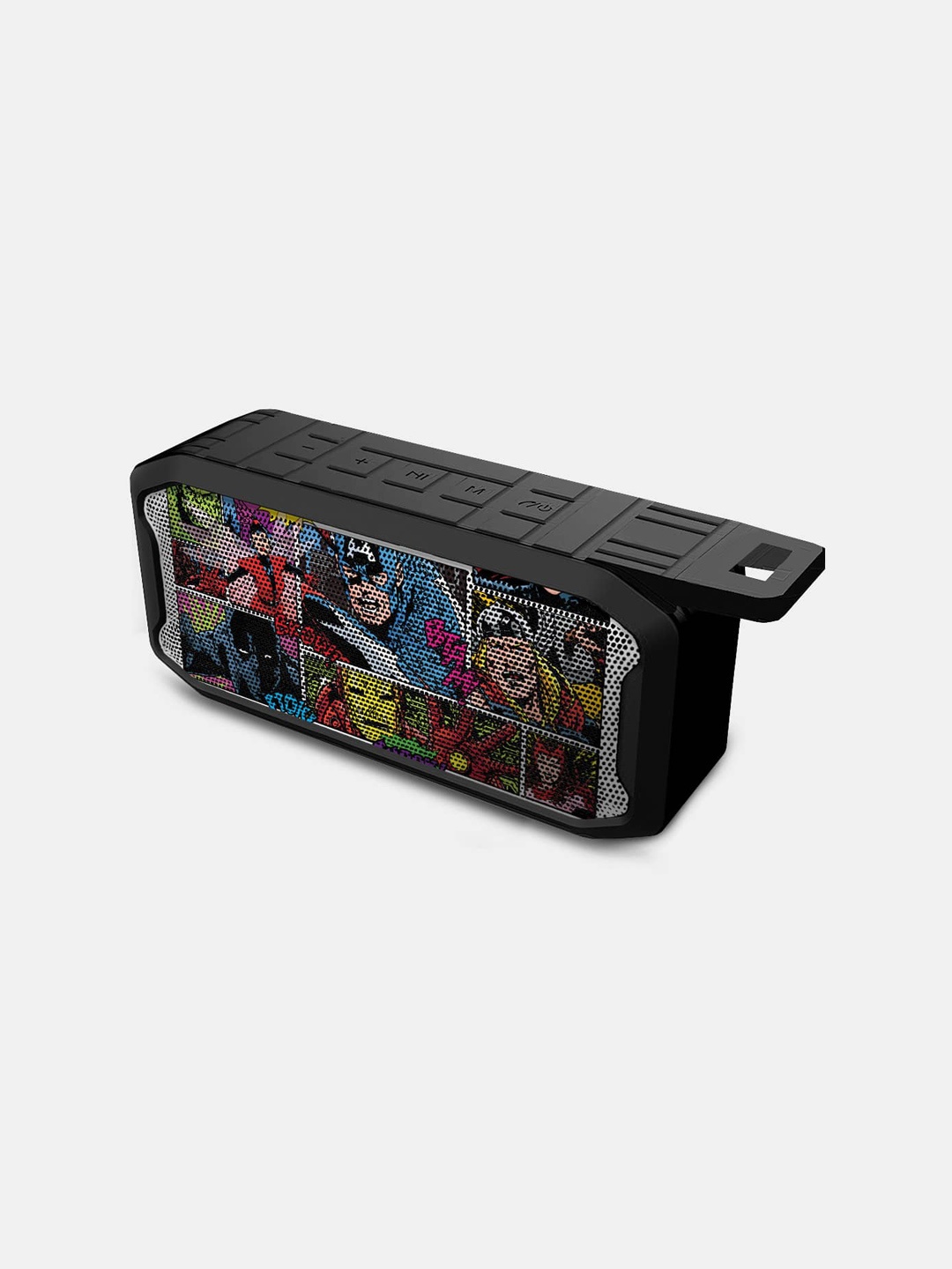 

macmerise Comic Superheroes Mashup 6W Wireless Bluetooth Speaker, Black