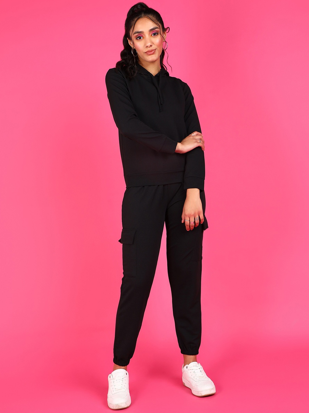 

Popwings Hooded Sweatshirt & Joggers, Black
