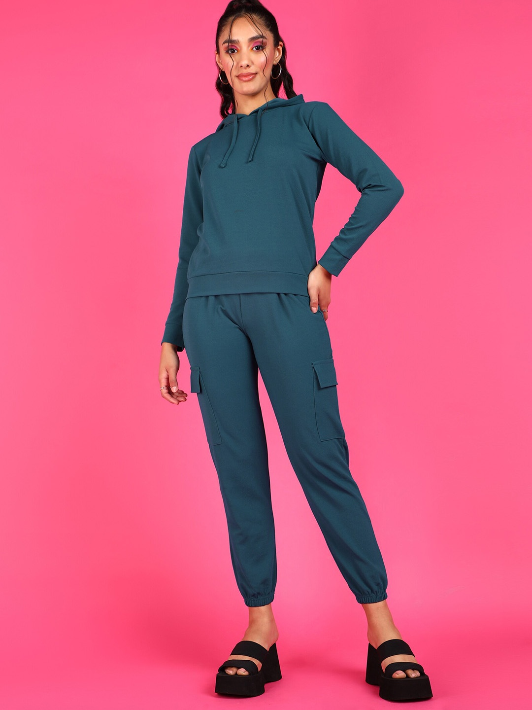 

Popwings Hooded Sweatshirt & Joggers, Teal