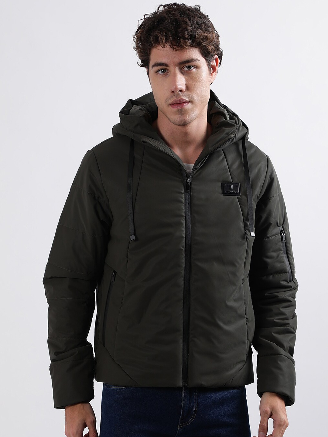 

Iconic Hooded Padded Jacket, Olive
