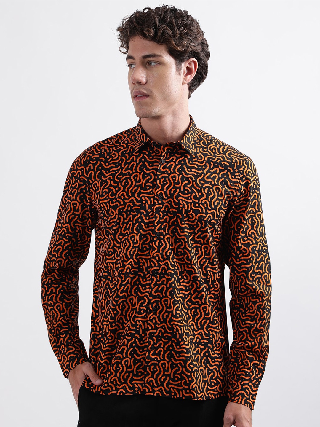 

Antony Morato Opaque Printed Casual Shirt, Black