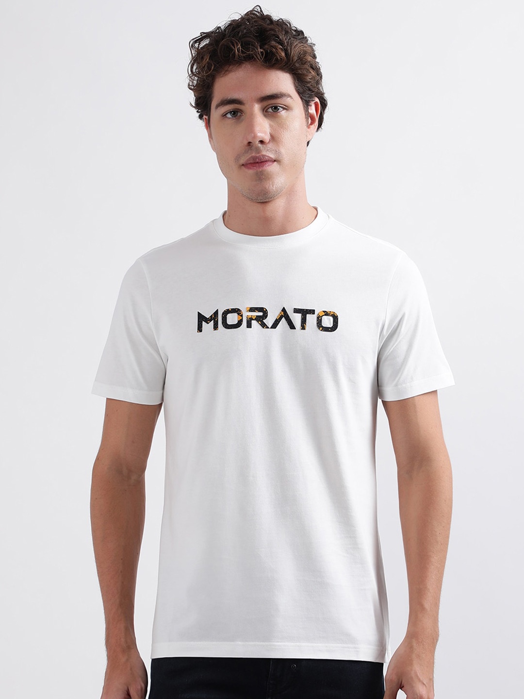 

Antony Morato Typography Printed Pure Cotton T-shirt, White