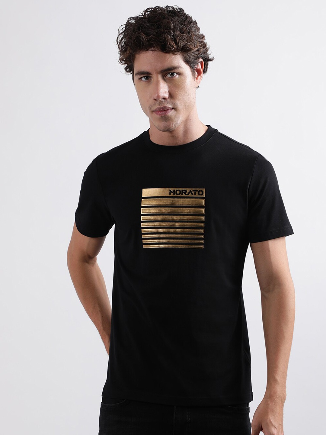 

Antony Morato Graphic Printed T-shirt, Black