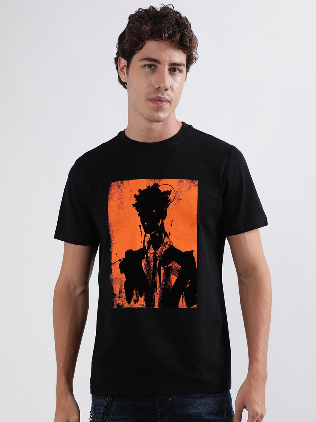 

Antony Morato Graphic Printed T-shirt, Black