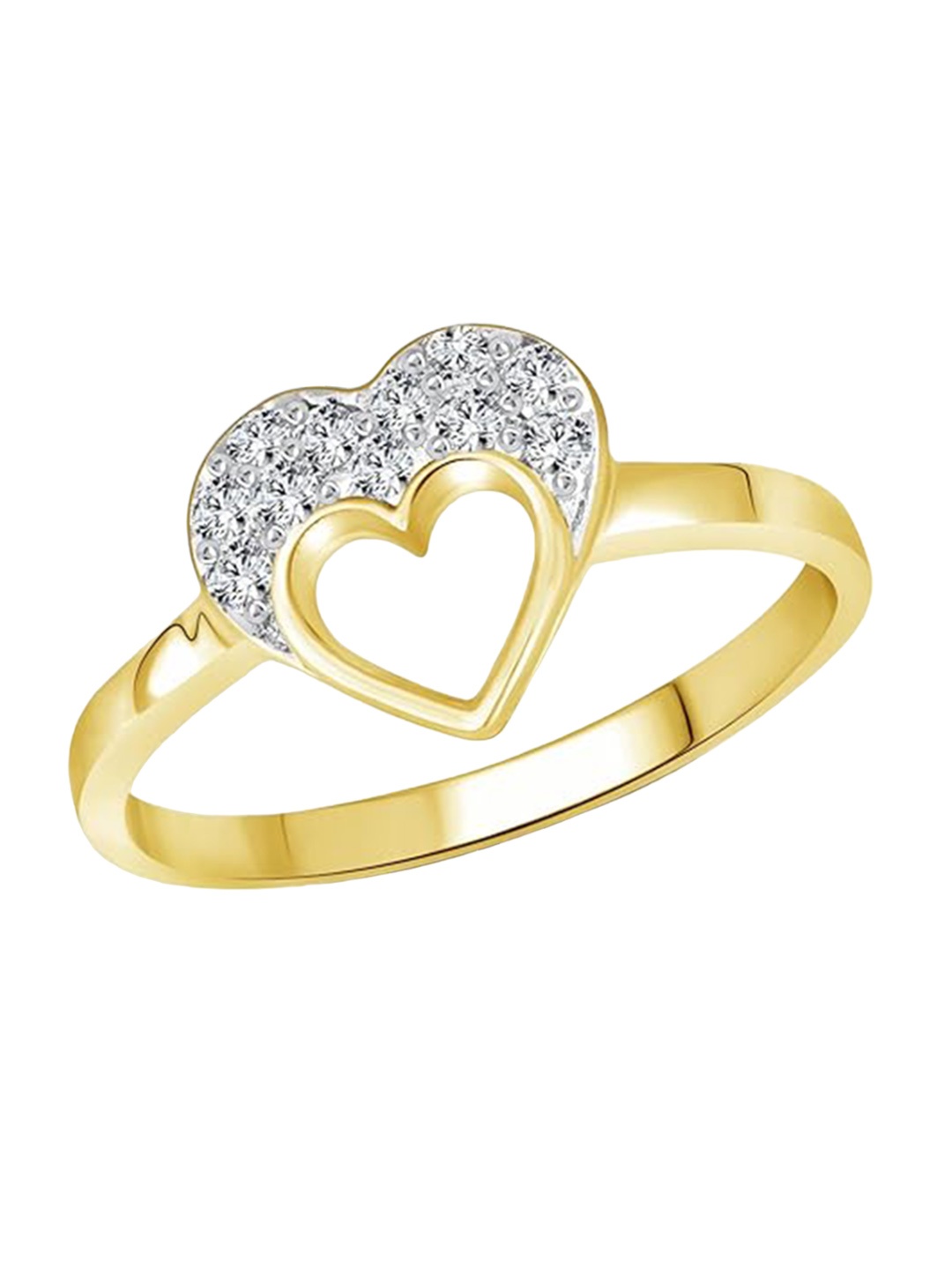 

Vighnaharta Women Gold-Plated Cubic Zirconia-Studded Finger Ring