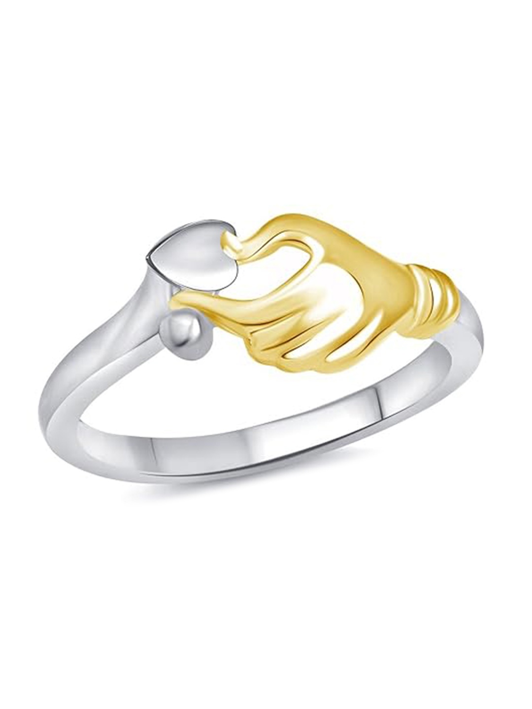 

Vighnaharta Women Rhodium-Plated Finger Ring, Silver