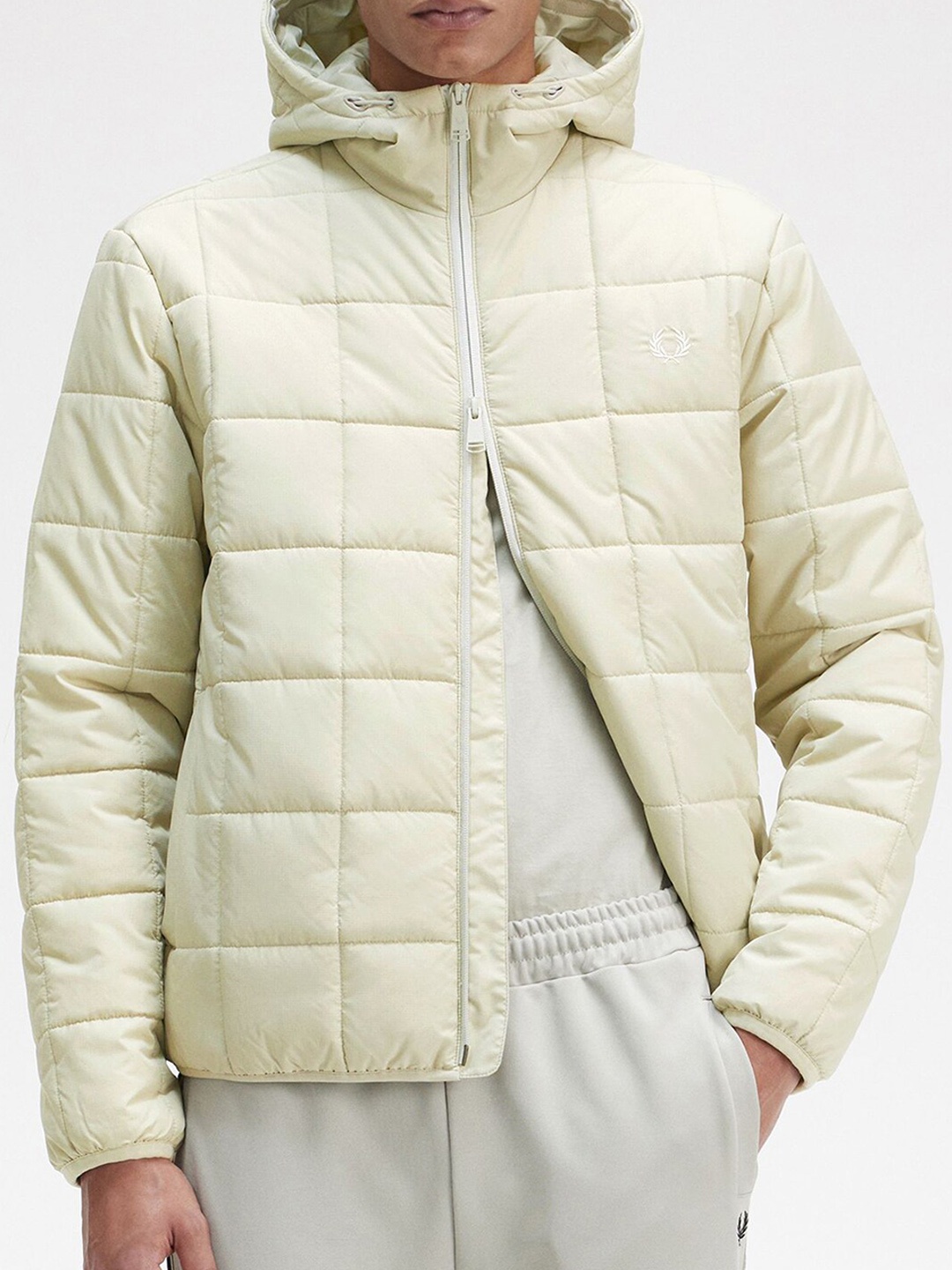 

Fred Perry Longline Padded Jacket, Grey