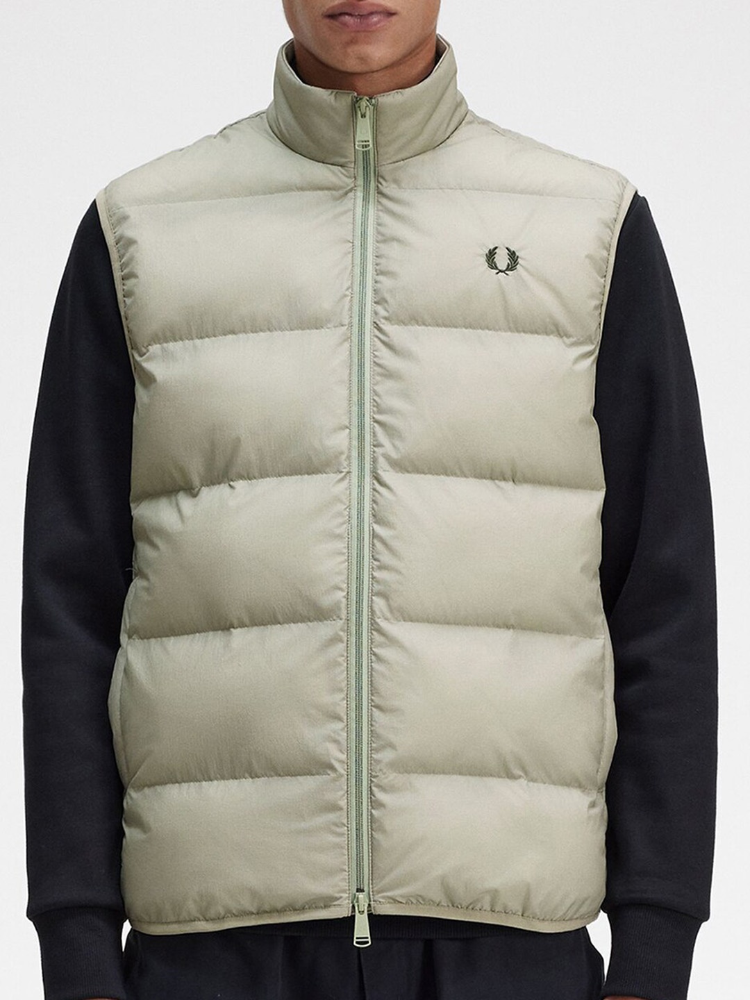

Fred Perry Mock Collar Puffer Jacket, Sea green