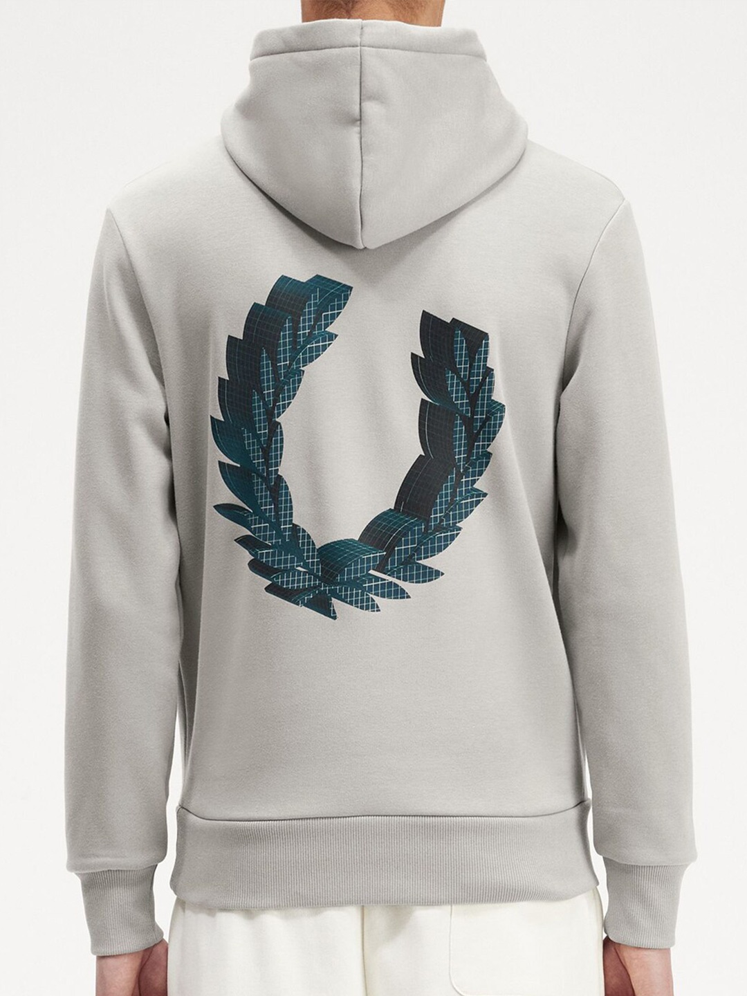 

Fred Perry Graphic Printed Hooded Pullover, Grey