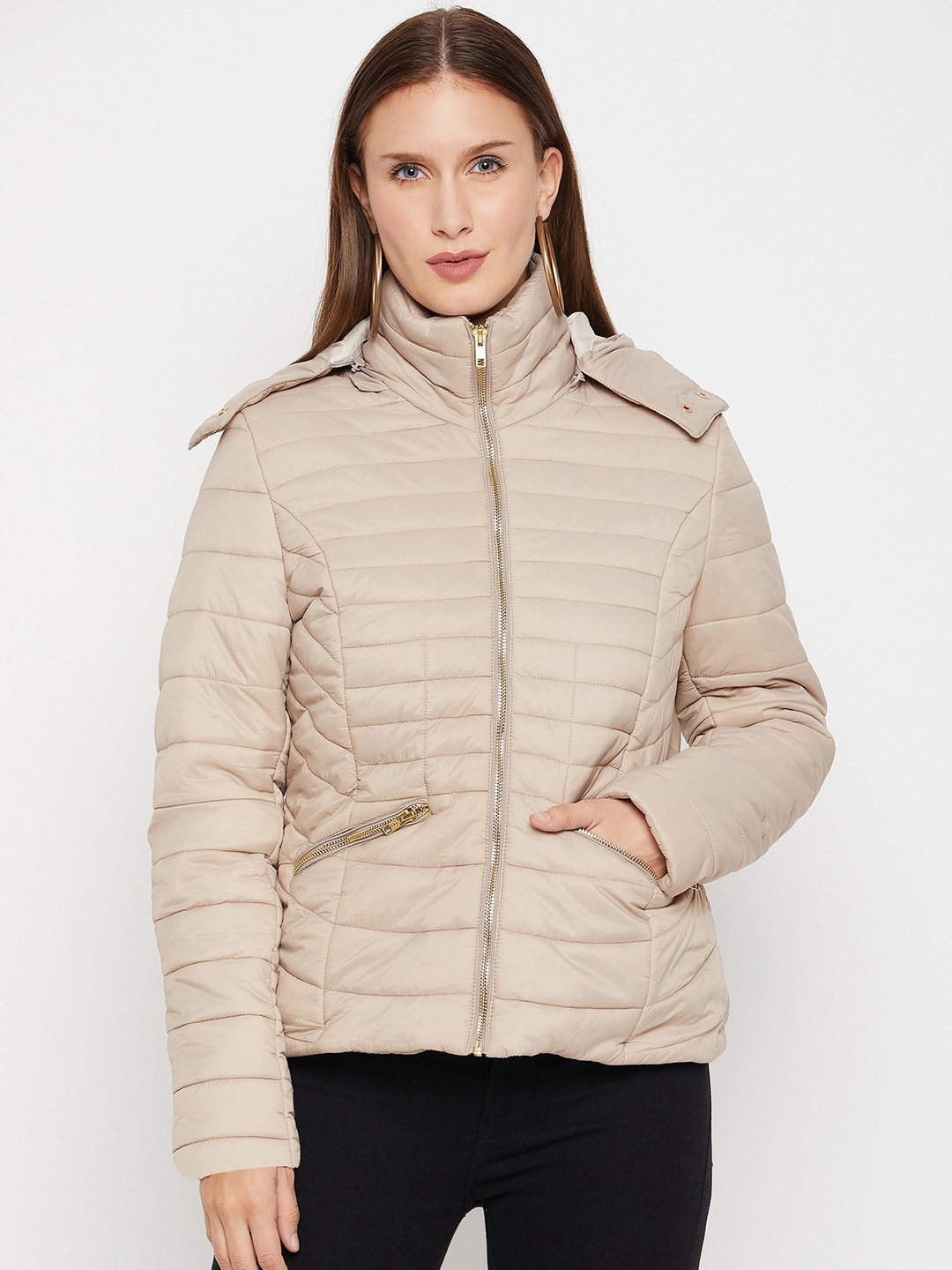 

Cantabil Lightweight Padded Jacket, Beige