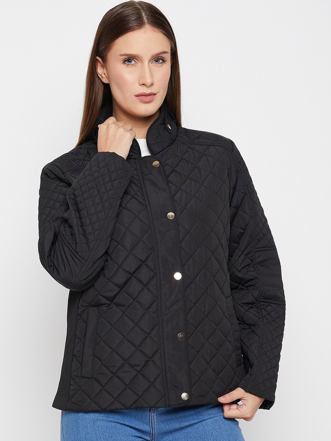 

Cantabil Lightweight Quilted Jacket, Black
