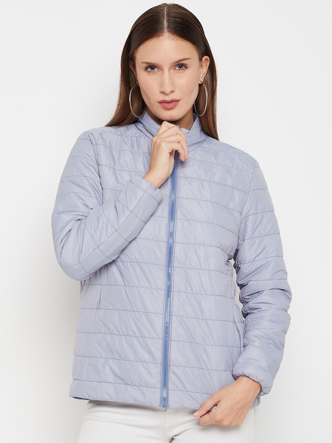 

Cantabil Reversible Puffer Jacket, Blue