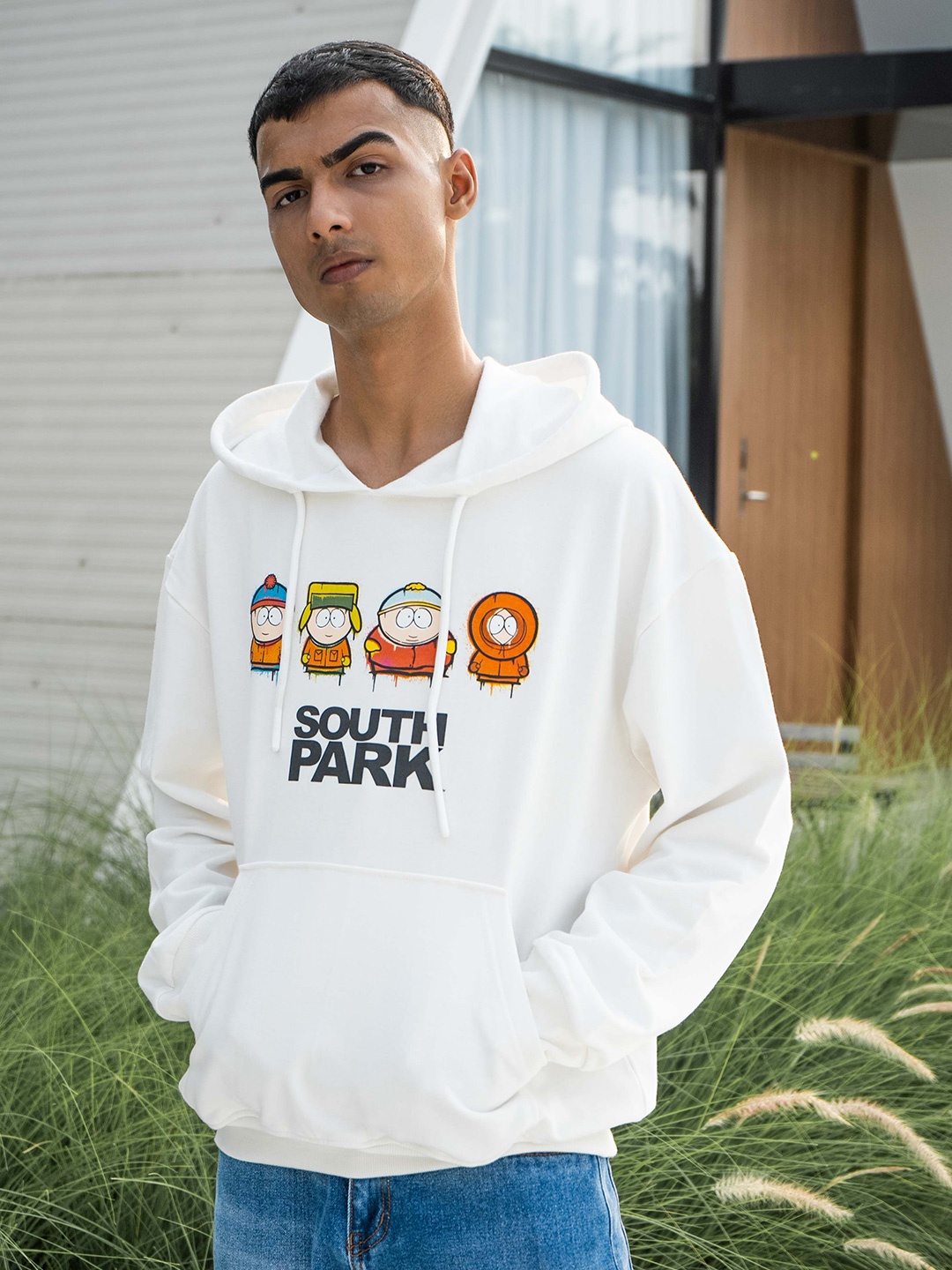 

COLOR CAPITAL Unisex Graphic Printed Pure Cotton Sweatshirt, Cream
