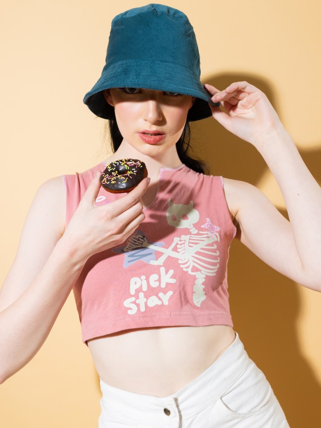 

Stylecast X Hersheinbox Green Pure Cotton Bucket Hat