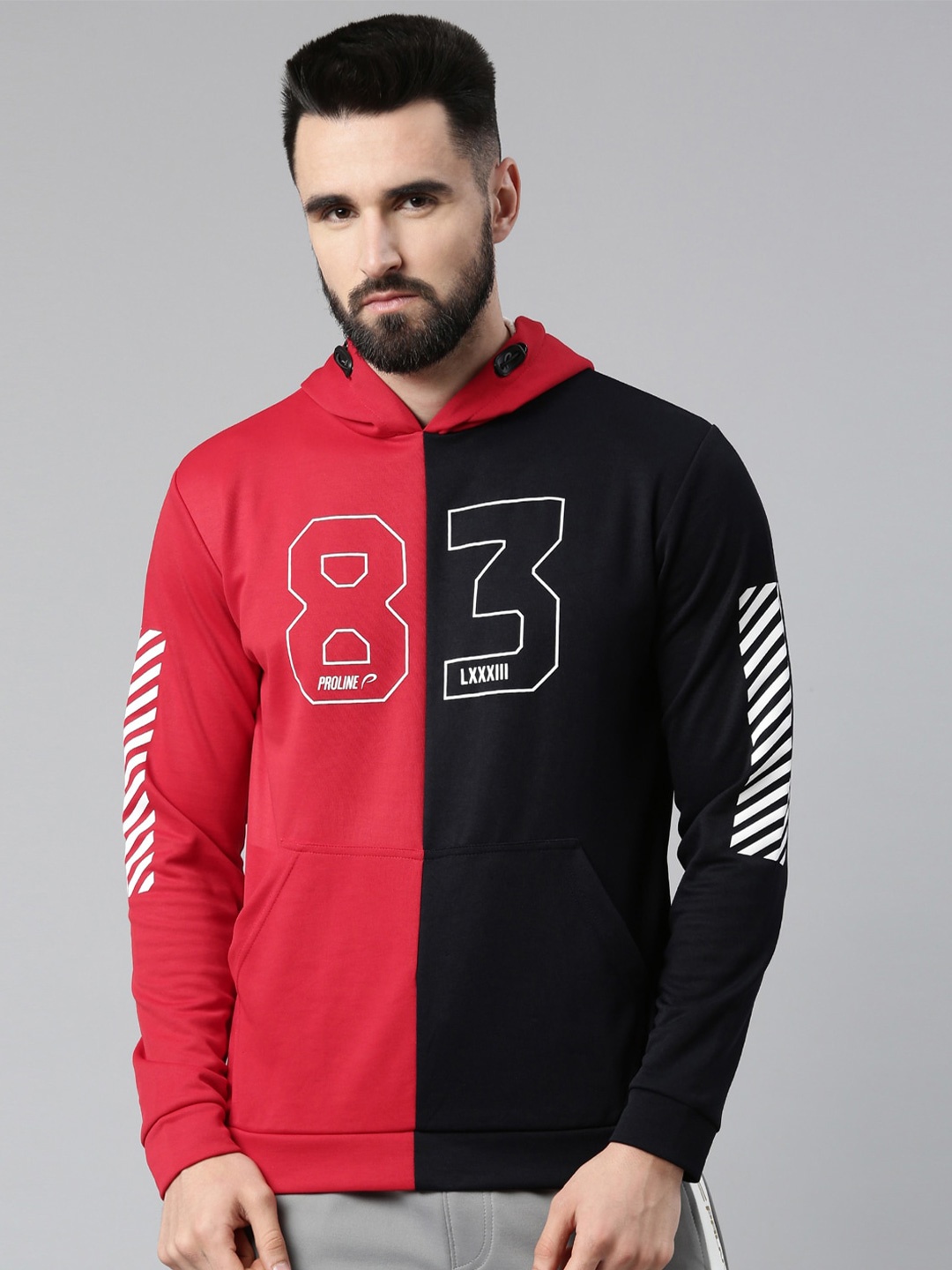 

Proline Typography Printed Cotton Sweatshirt, Red