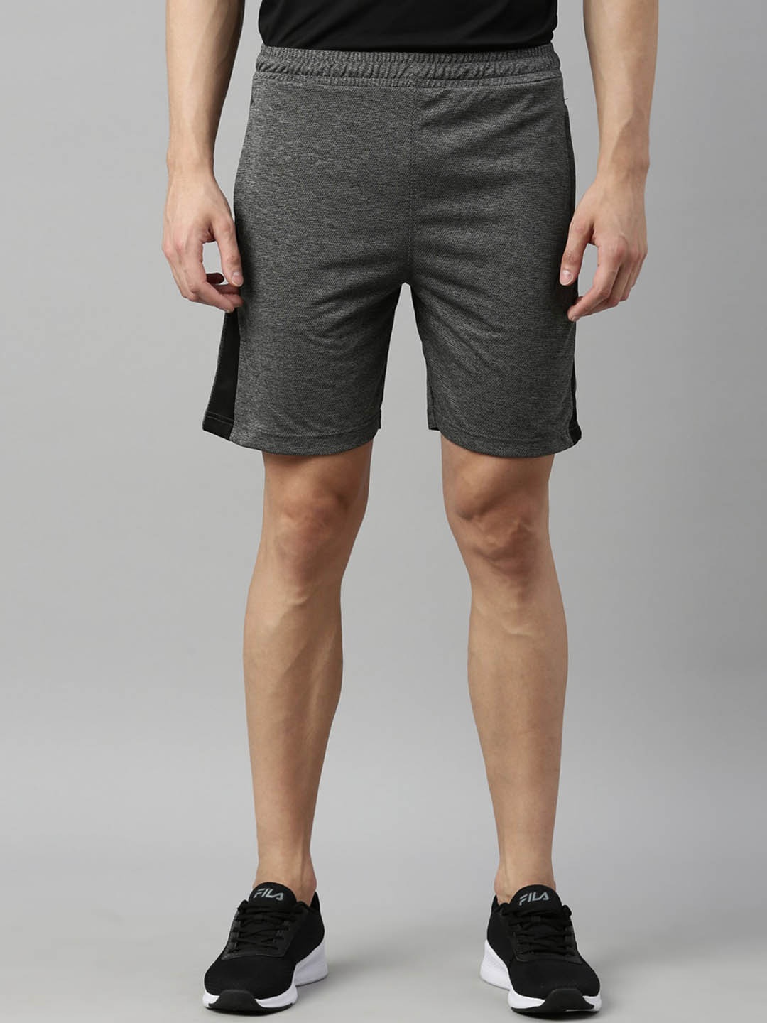 

Proline Men Mid-Raise Regular Fit Sports Shorts, Grey