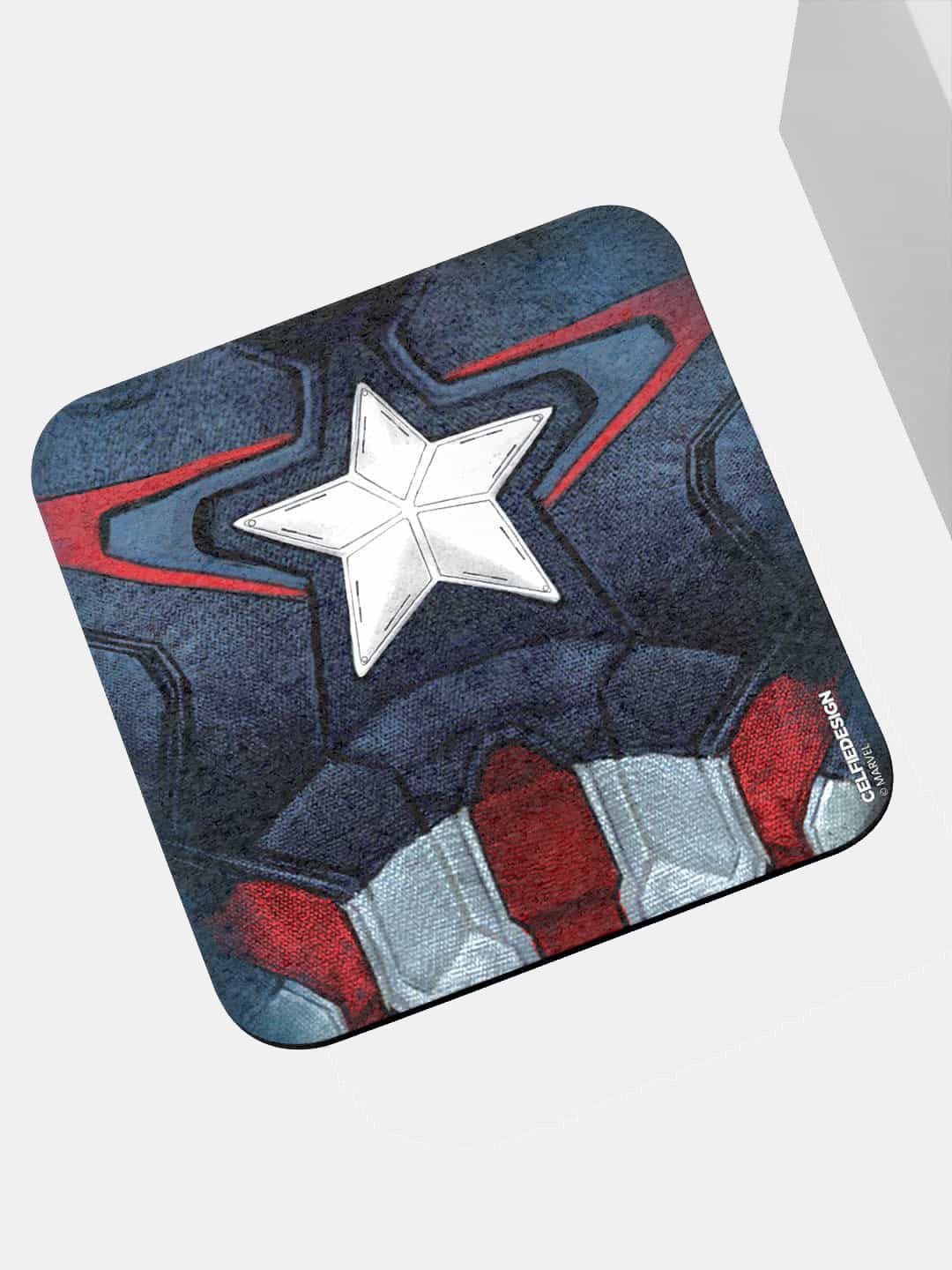 

macmerise Blue & Red Suit Up Captain Printed Square Coaster