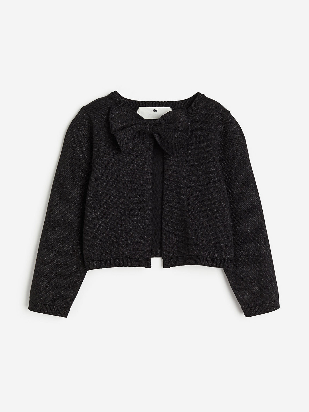 

H&M Girls Glittery Cardigan, Black