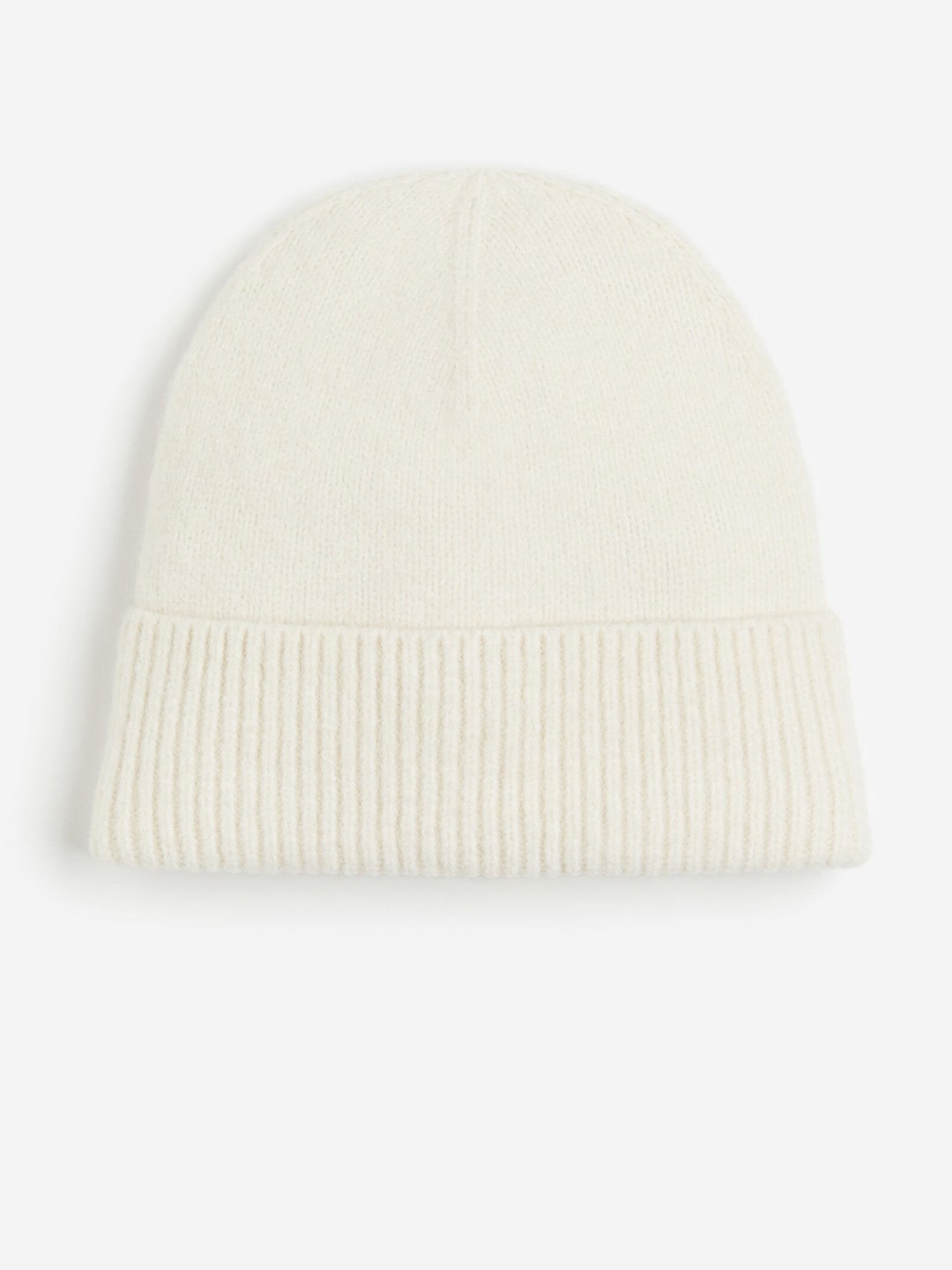 

H&M Men Rib-Knit Hat, White