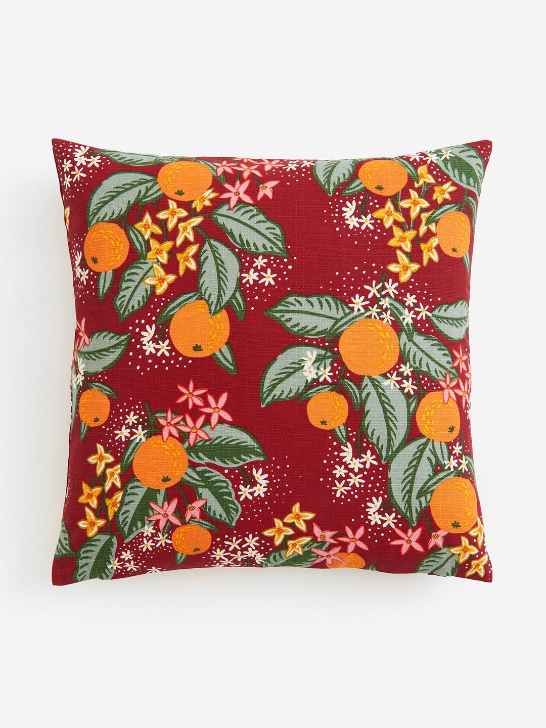 

H&M Red Patterned Cushion Cover