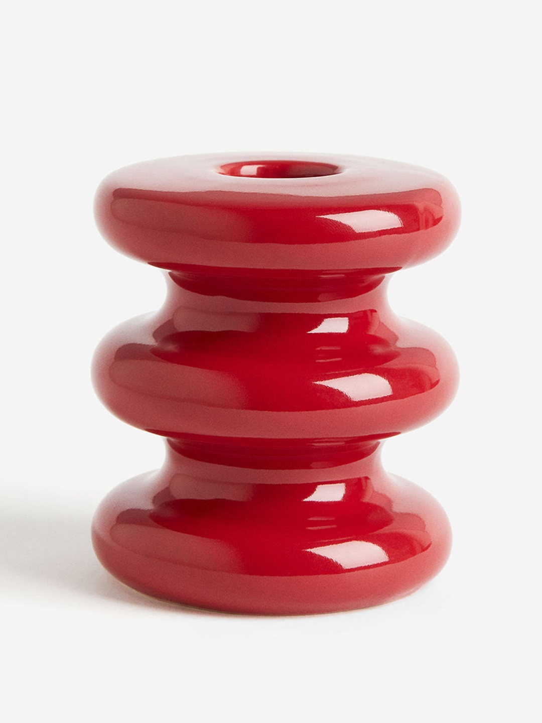 

H&M Red Stoneware Candlestick