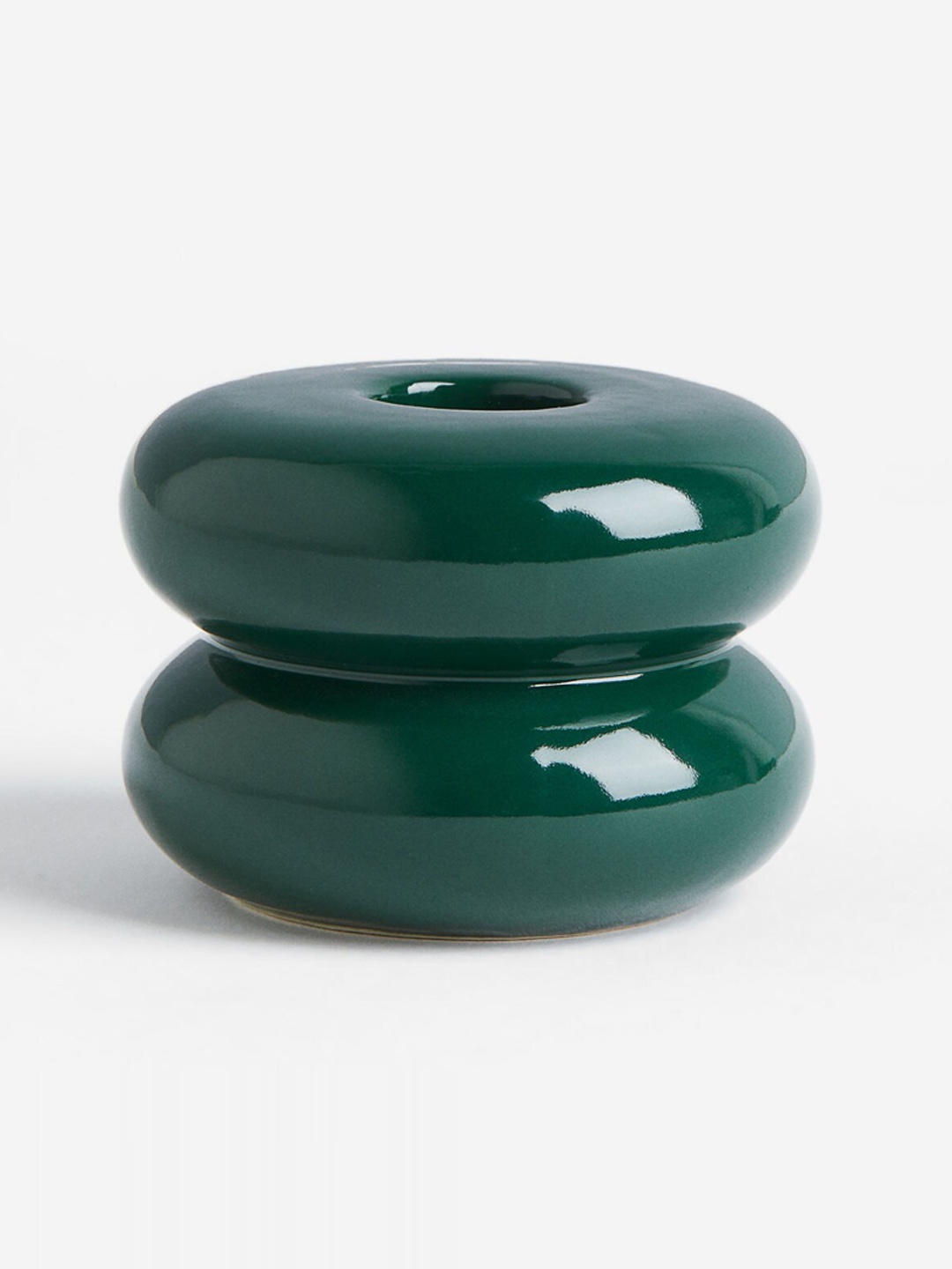 

H&M Green Stoneware Candlestick