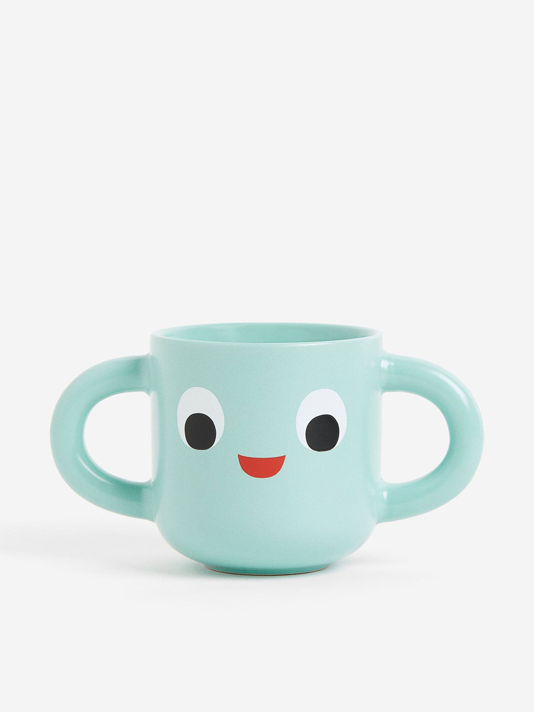 

H&M Turquoise Blue Motif-Detail Stoneware Mug