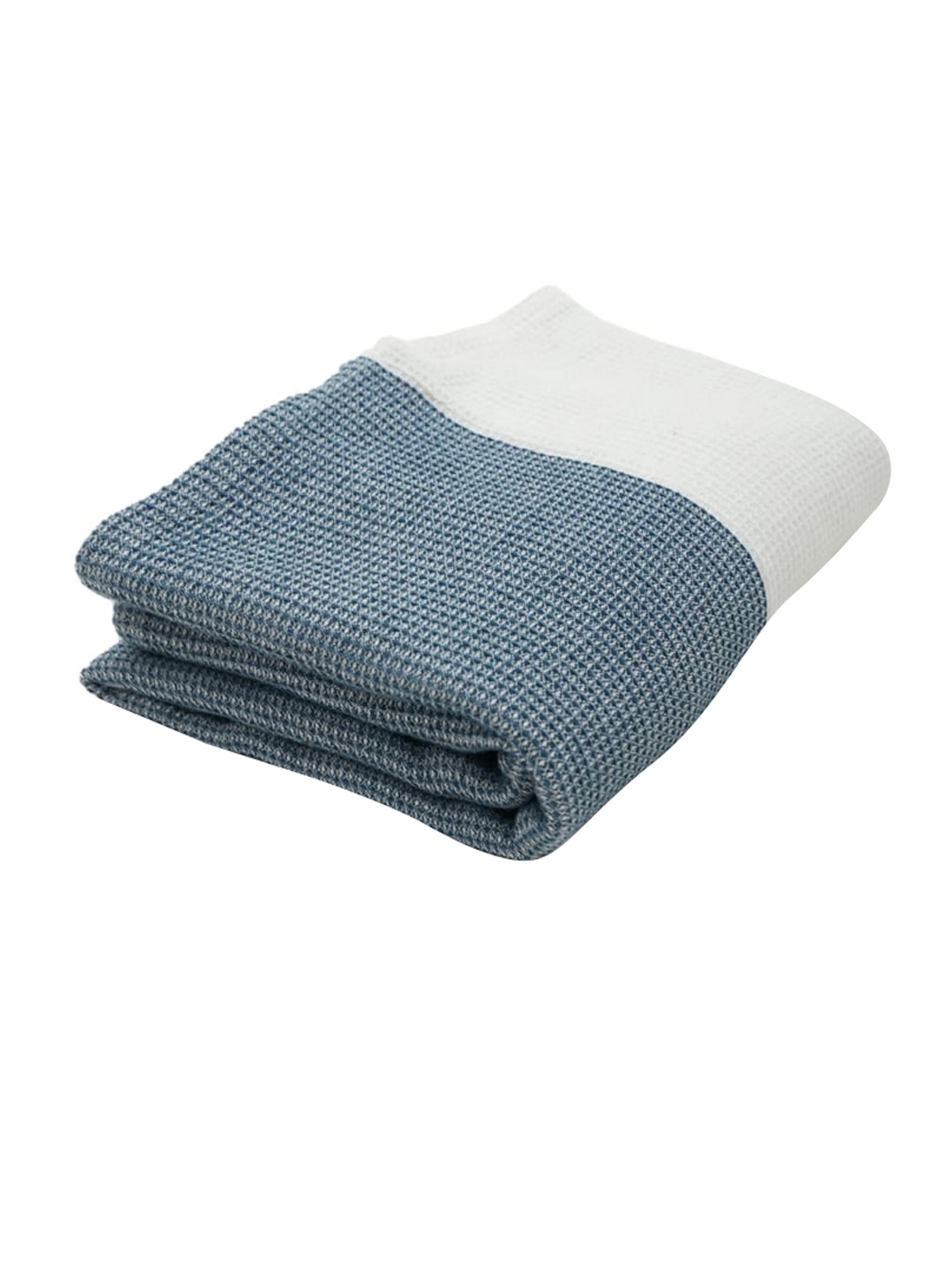 

Denim Blue Anti-Odour 350 GSM Bamboo Waffle Bath Towel with Giting canister, Navy blue