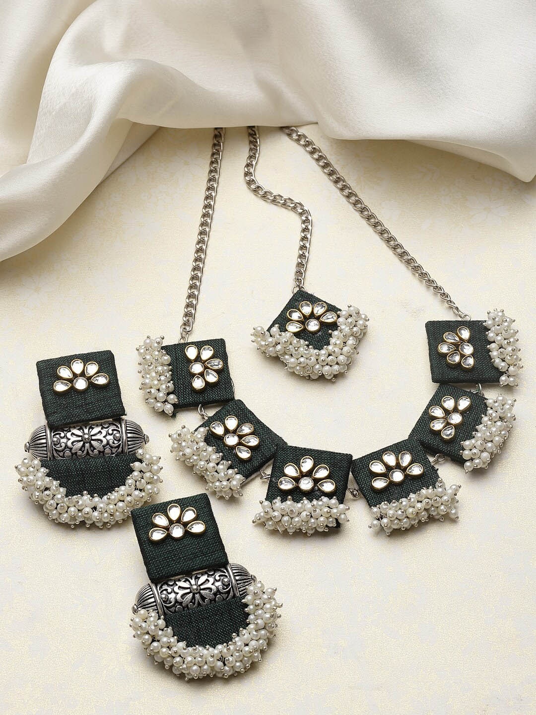 

PANASH Silver Plated Jewellery Set