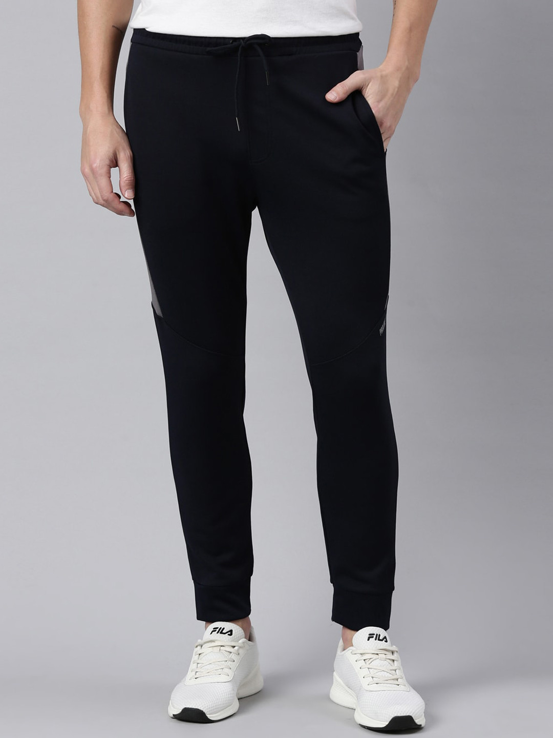 

Proline Men Mid-Rise Cotton Track Pant, Navy blue