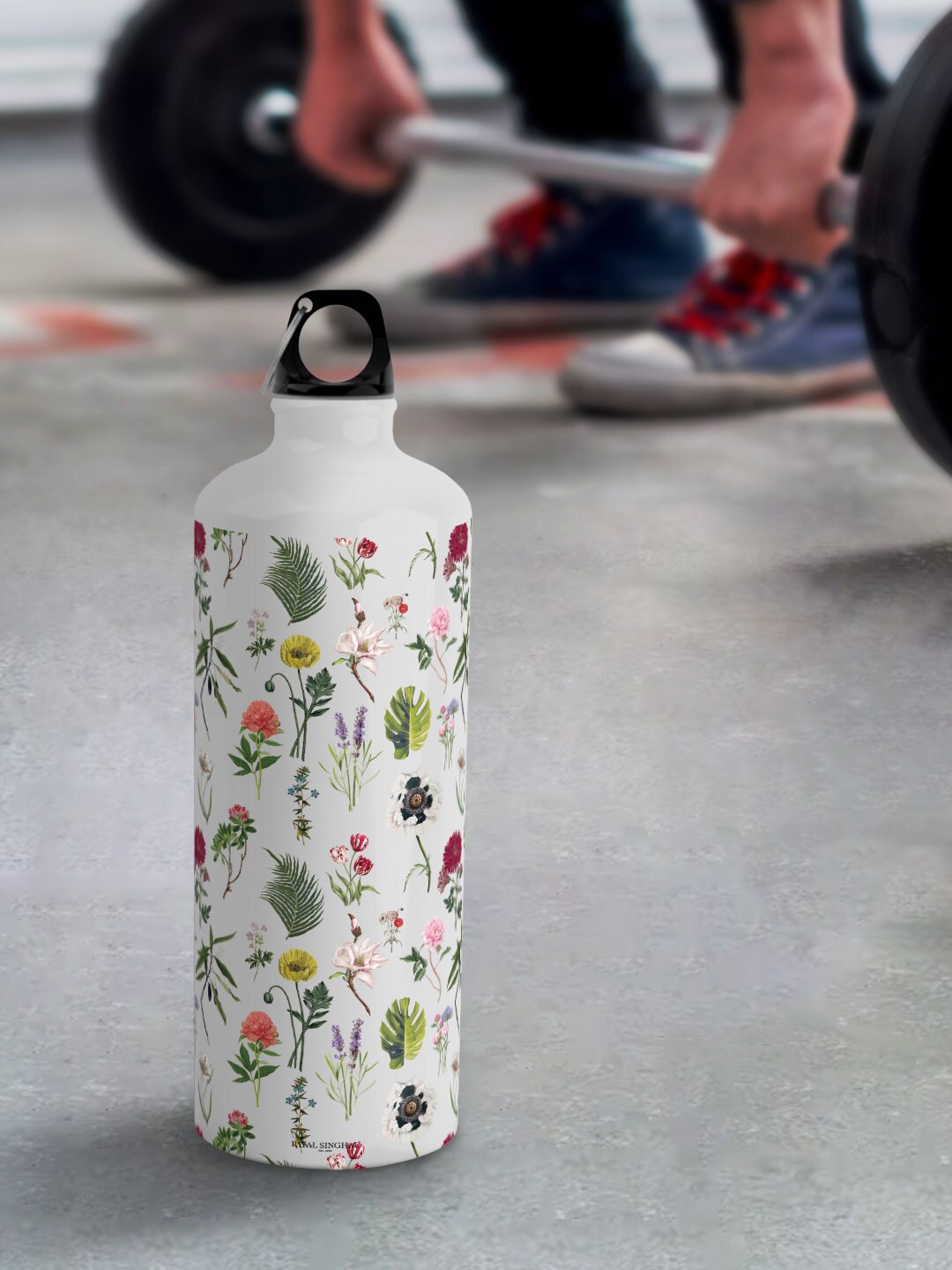 

macmerise White Leak Proof Payal Singhal Bageecha Design Aluminium Water Bottle 750 ML