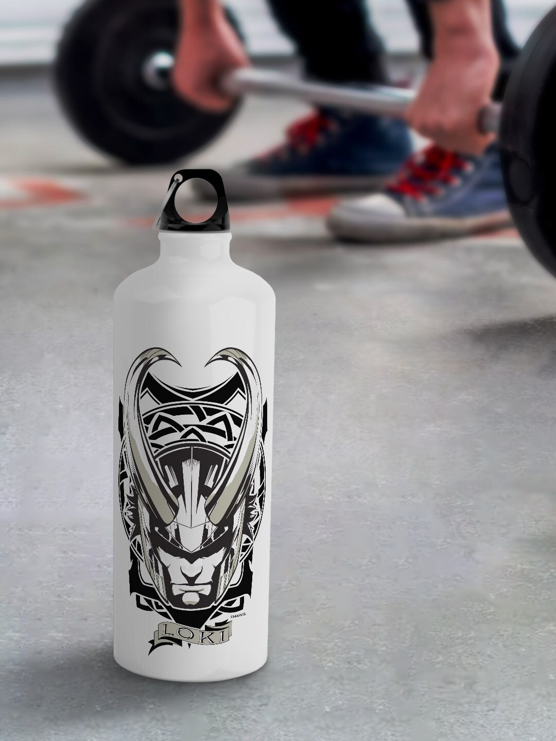 

macmerise Marvel Leak Proof Mischievous Asgardian Design Aluminium Water Bottle 750 Ml, White