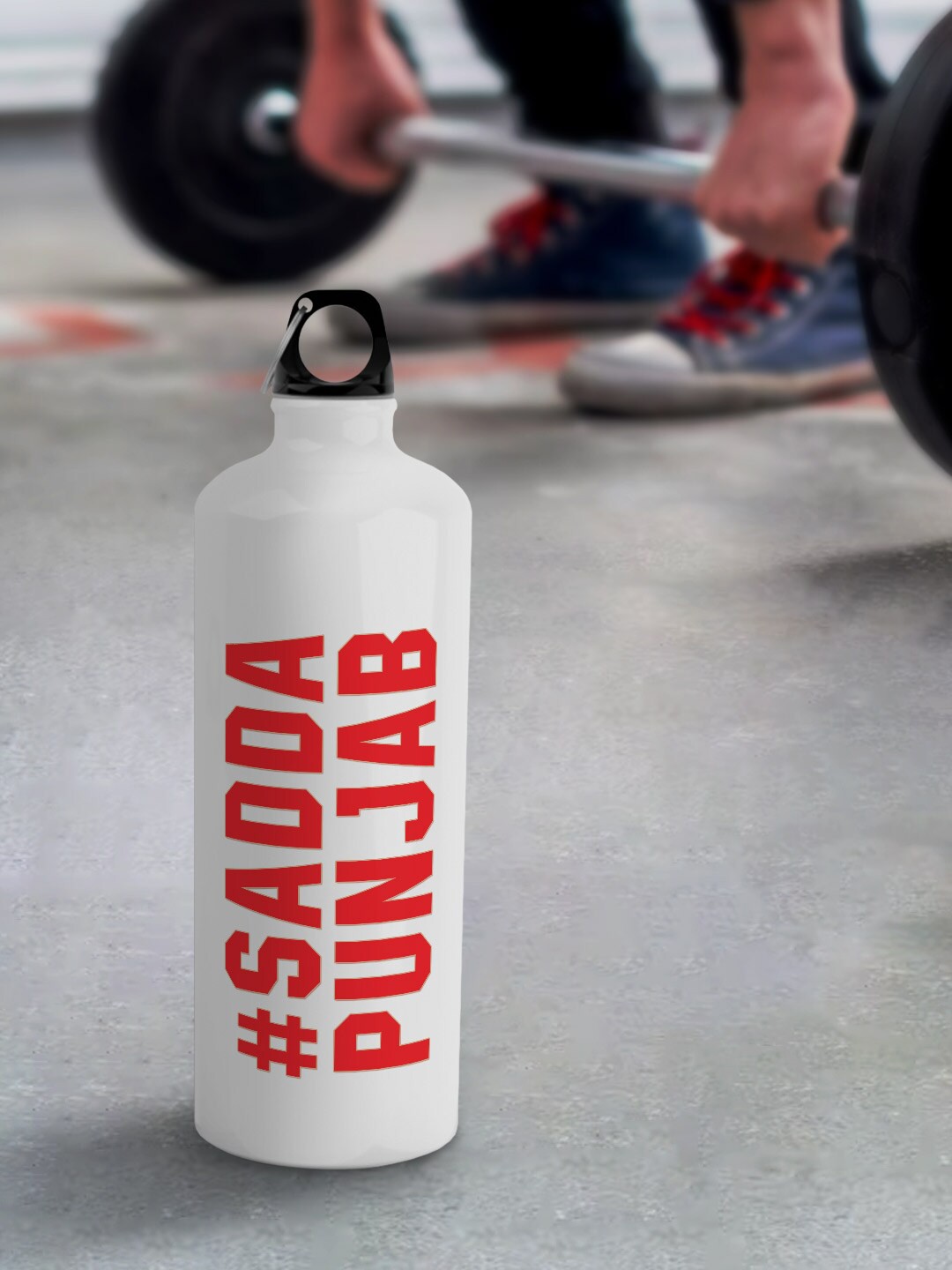 

macmerise White Leak Proof Punjab Kings Sadda Punjab Design Aluminium Water Bottle 750 ml
