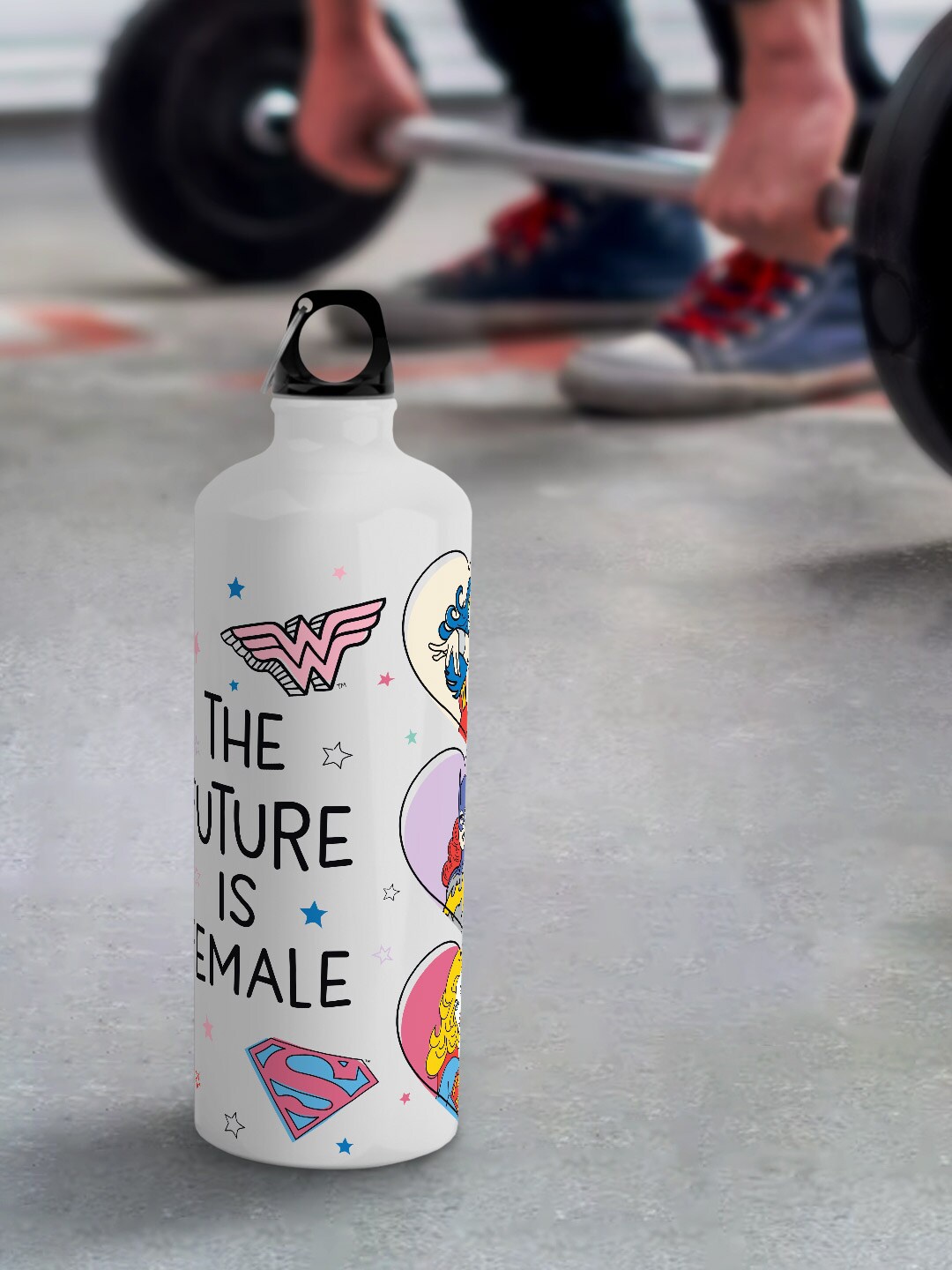 

macmerise DC Comics Leak Proof Supergirl Future Design Aluminium Water Bottle 750 Ml, White