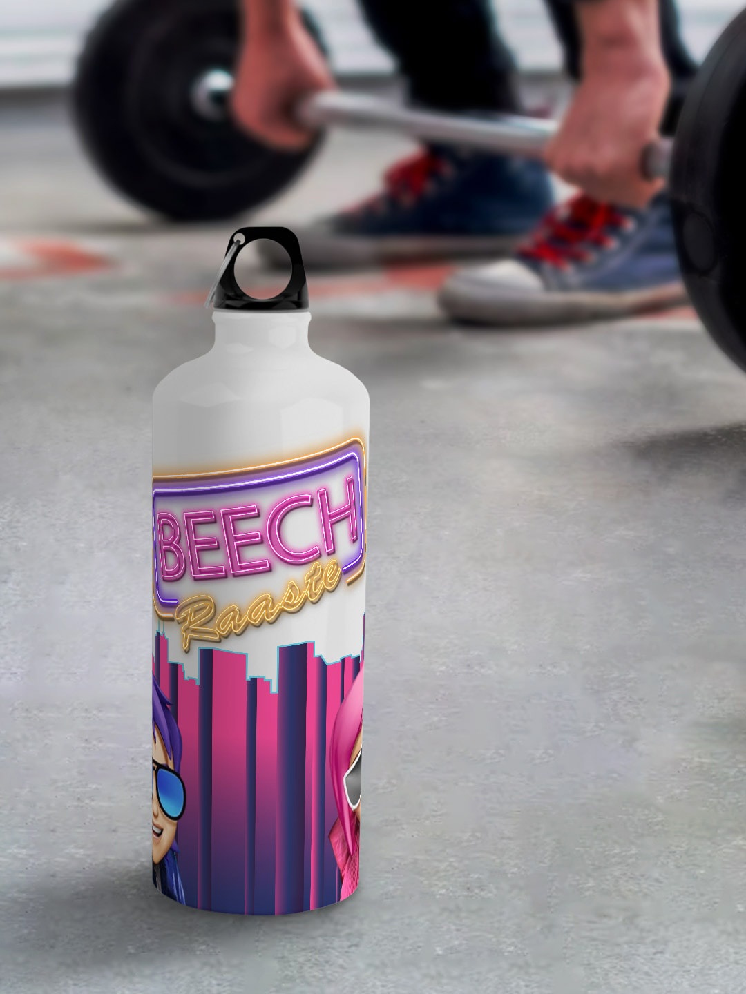 

macmerise White Leak Proof SM Beech Raaste Design Aluminium Water Bottle 750ml