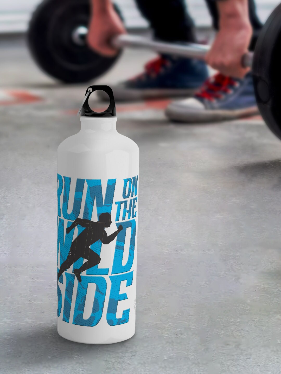 

macmerise White Leak Proof Run on The Wild Side Design Aluminium Water Bottle 750 ml