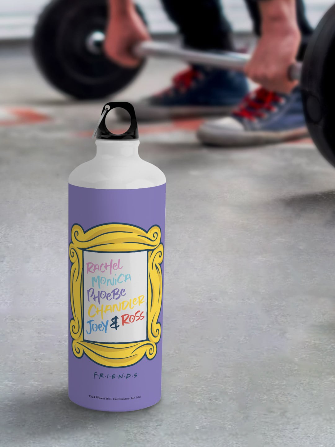 

macmerise White Leak Proof Framed in Friendship Design Aluminium Water Bottle 750 ml
