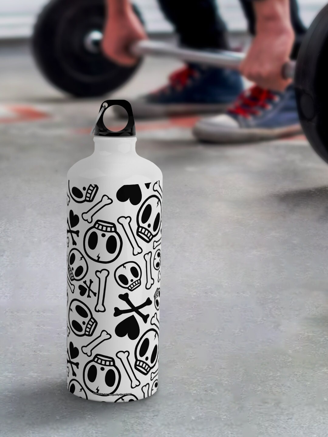 

macmerise White TD Logo Love Design Aluminium Leak Proof Water Bottle 750 ml