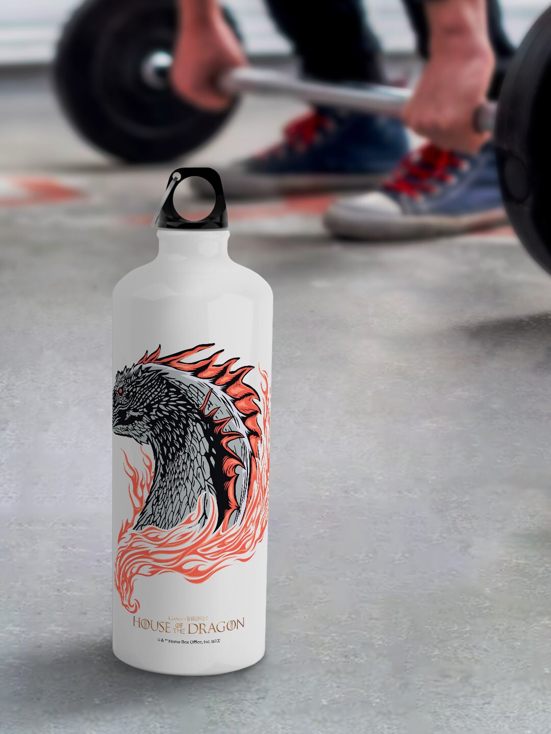 

macmerise White Leak Proof Targaryen Sigil Fire Design Aluminium Water Bottle 750ml