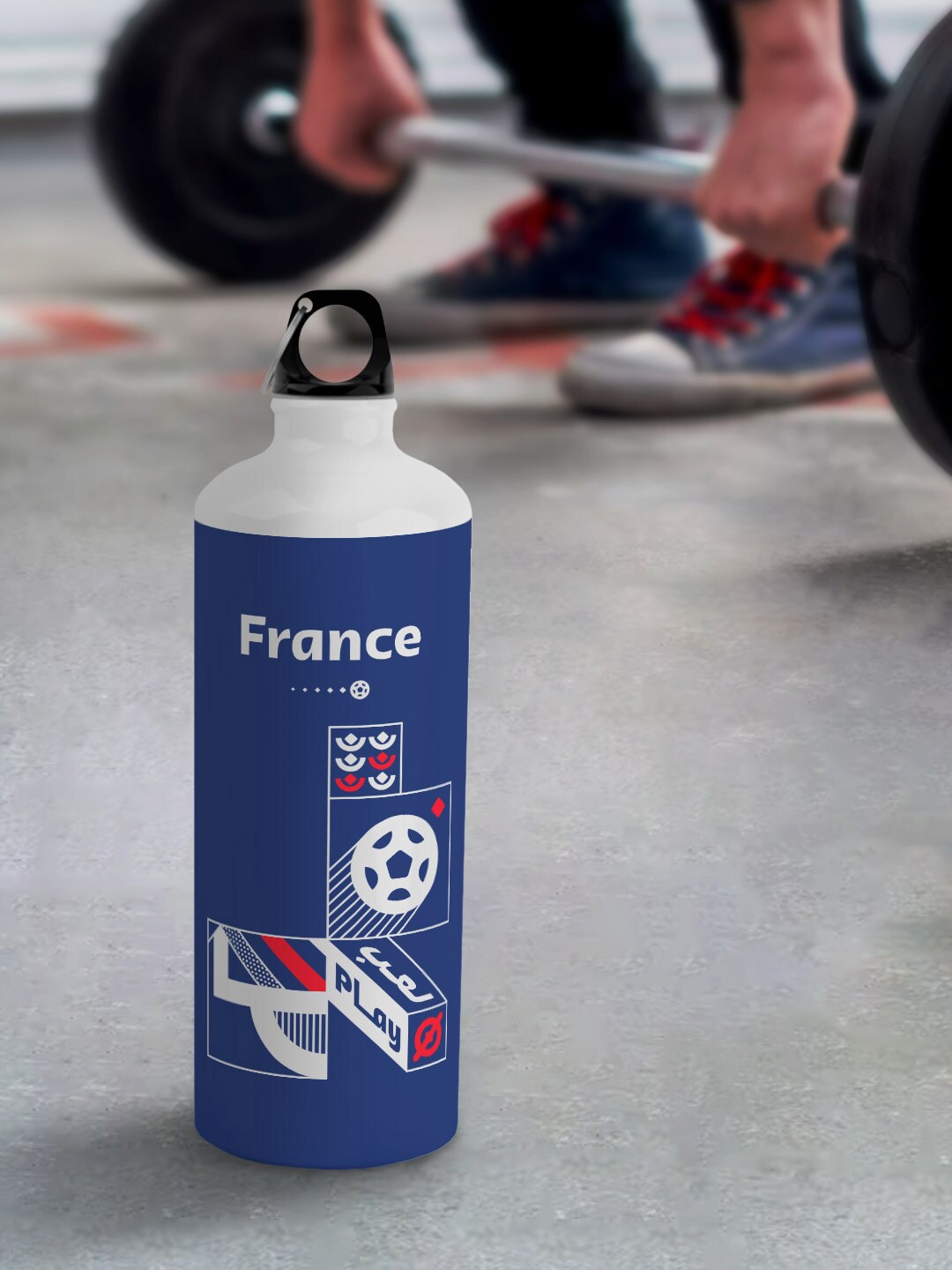 

macmerise White Leak Proof FIFA France Design Aluminium Water Bottle 750 ml