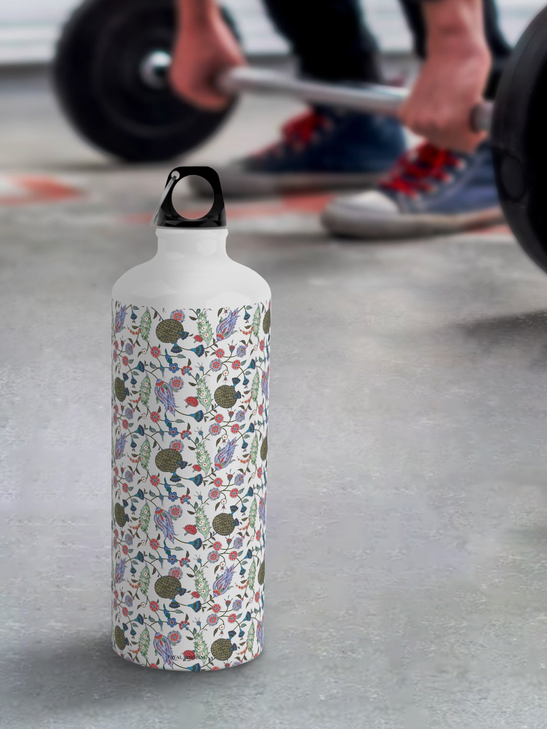 

macmerise White Leak Proof Payal Singhal Turkish Iznik Aluminium Water Bottle 750 ml
