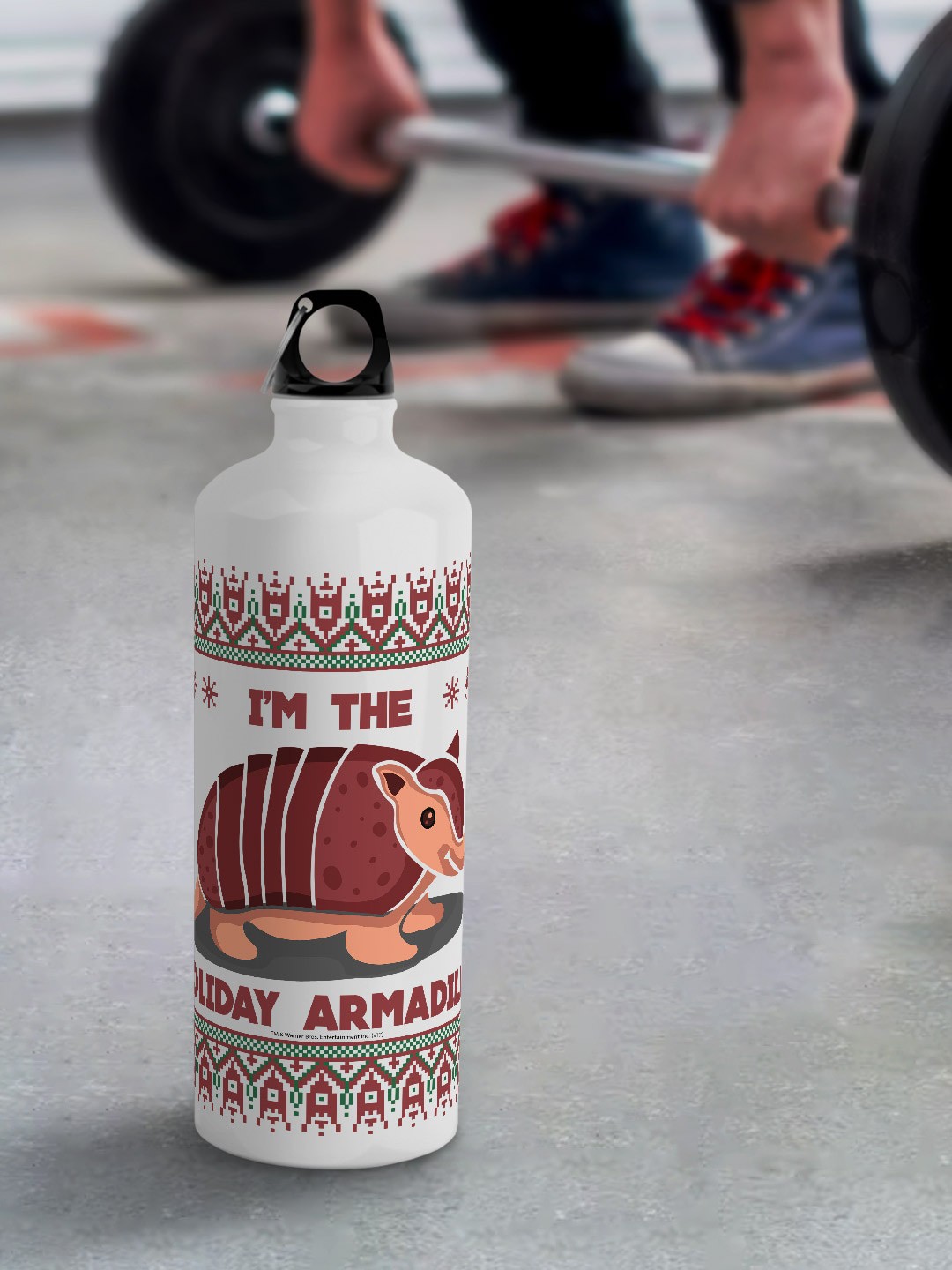 

macmerise Leak Proof Holiday Armadillo Design Aluminium Water Bottle 750 ml, White