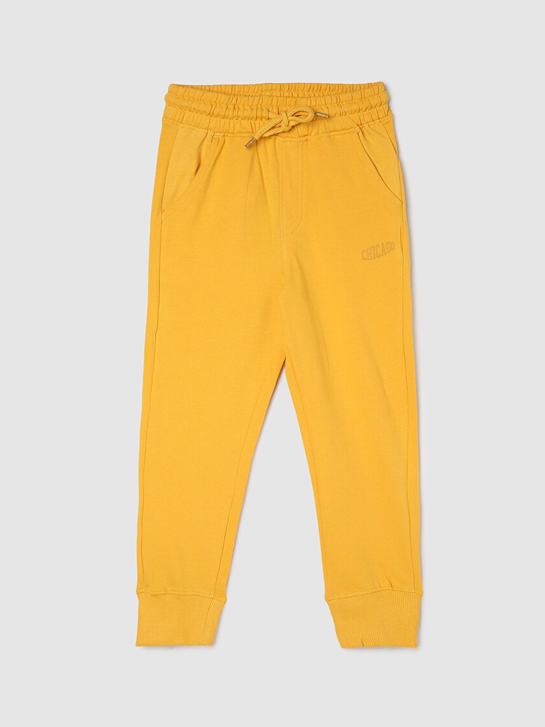 

max Infant Boys Mid-Rise Joggers, Yellow