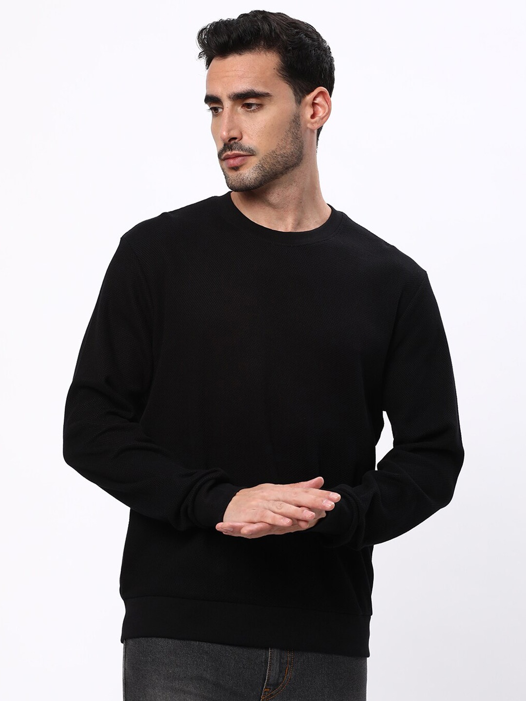 

R&B Men Black Sweatshirt