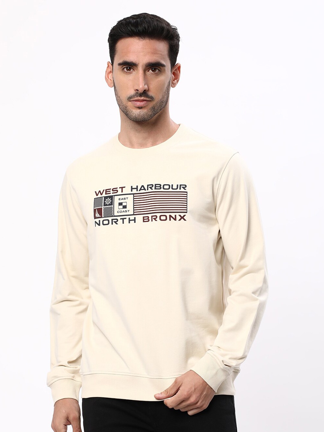 

R&B Men Beige Sweatshirt
