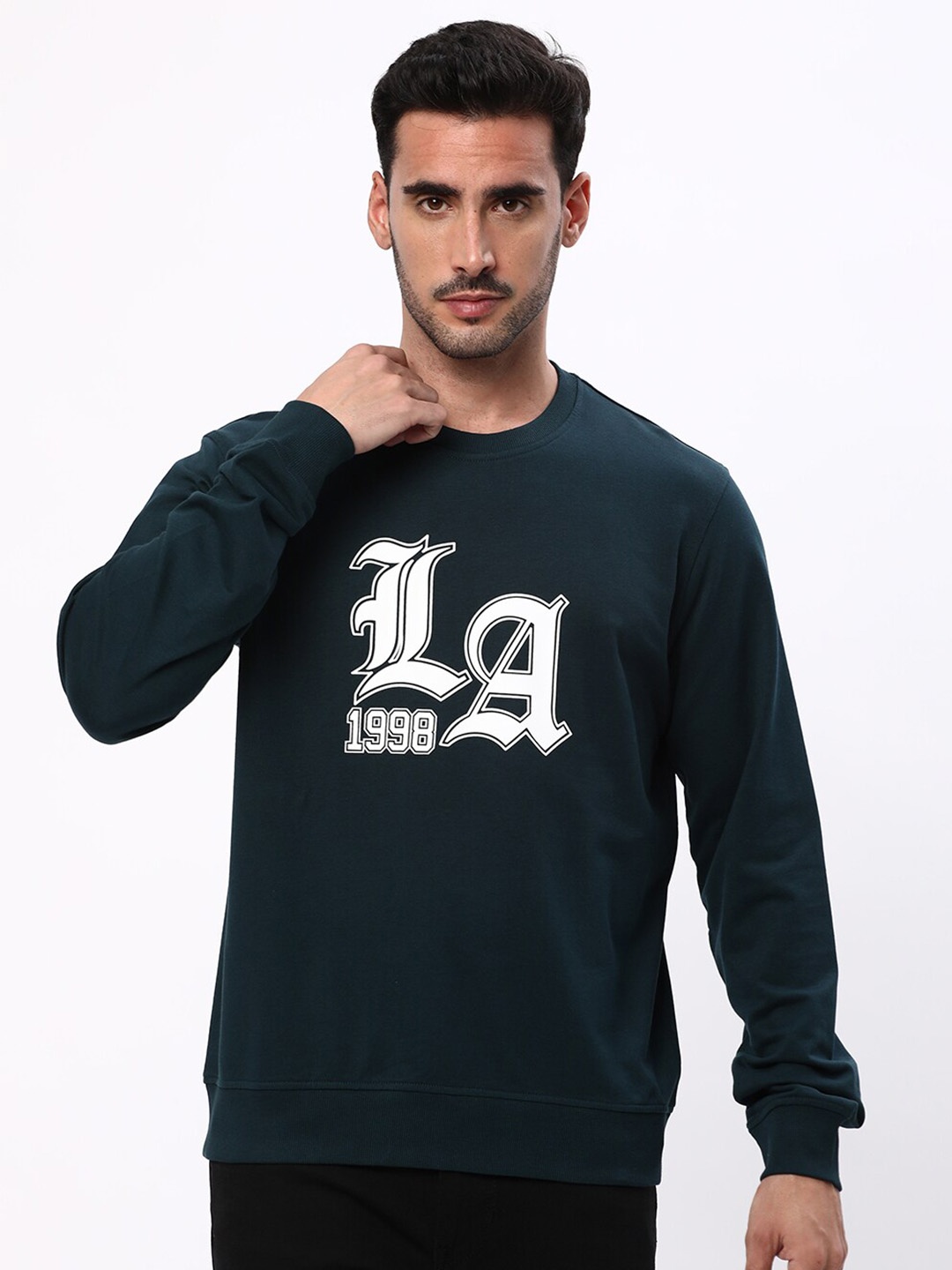 

R&B Men Green Sweatshirt