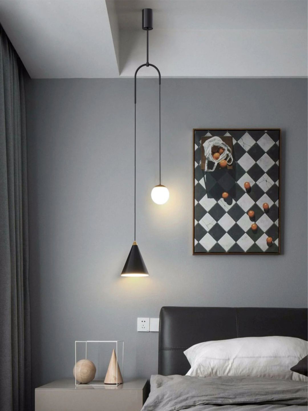 

The Art House Black 27w Dual Led Pendant Hanging Ceiling Lamp