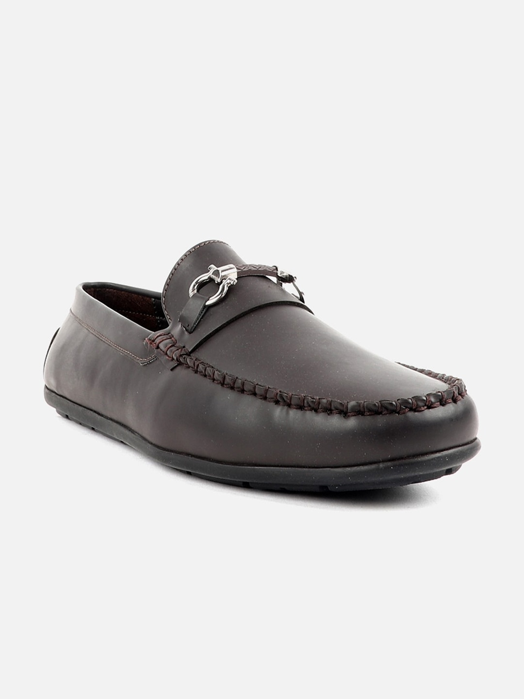 

Carlton London Men Comfort Insole Horsebit Loafers, Brown