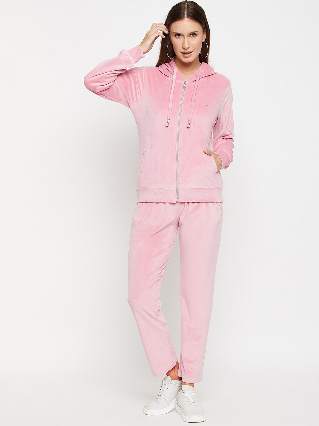 

Okane Hooded Long Sleeves Tracksuit, Pink
