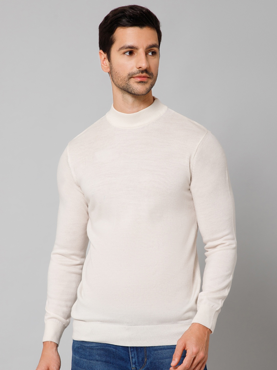 

Cantabil Men Off White Pullover